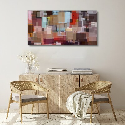 Tableau toile imprimée Mosaïque abstraite de couleurs