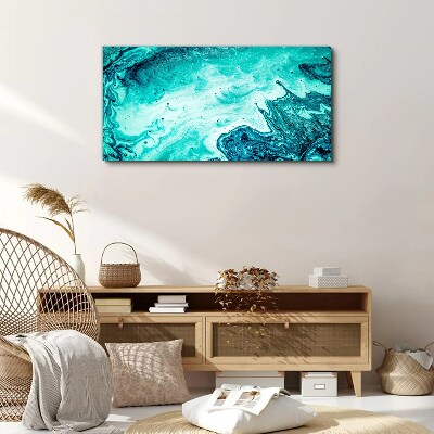 Tableau imprimé sur toile Vagues bleues dans la mer