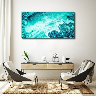 Tableau imprimé sur toile Vagues bleues dans la mer
