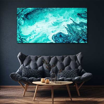 Tableau imprimé sur toile Vagues bleues dans la mer