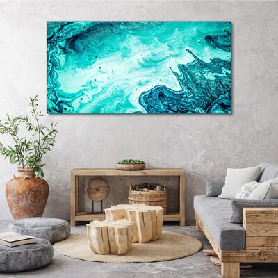 Tableau imprimé sur toile Vagues bleues dans la mer