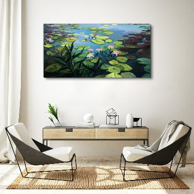 Tableau toile imprimée nénuphars
