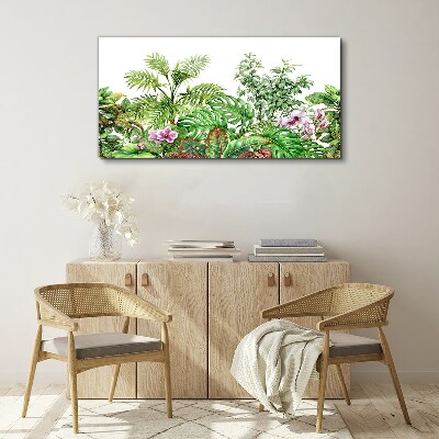 Tableau imprimé sur toile Une oasis tropicale de verdure