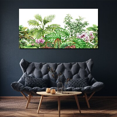 Tableau imprimé sur toile Une oasis tropicale de verdure