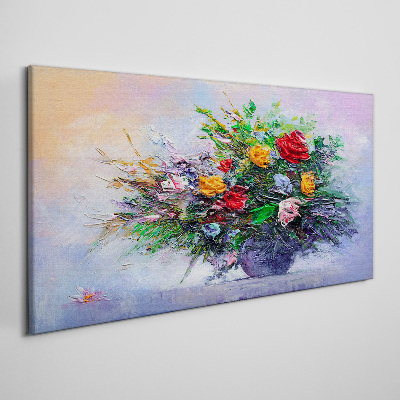 Tableau sur toile Bouquet de fleurs de printemps