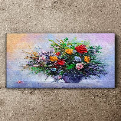 Tableau sur toile Bouquet de fleurs de printemps