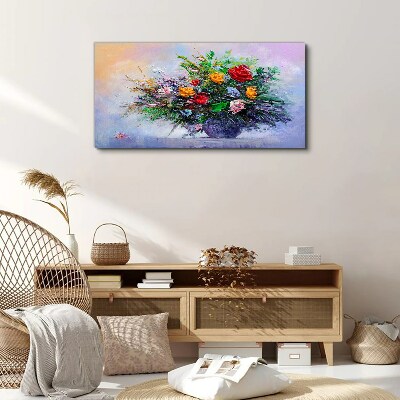 Tableau sur toile Bouquet de fleurs de printemps