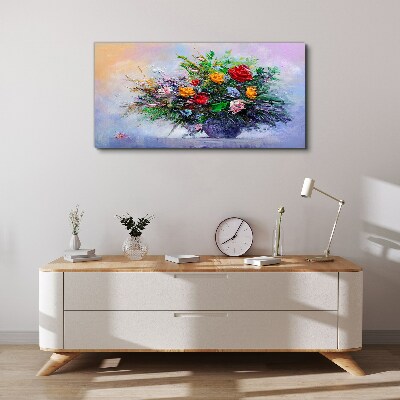 Tableau sur toile Bouquet de fleurs de printemps