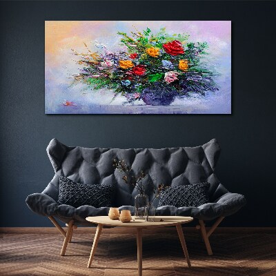 Tableau sur toile Bouquet de fleurs de printemps