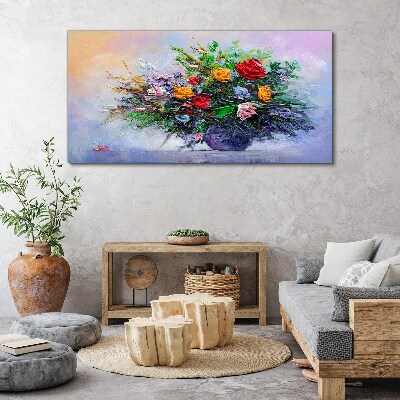 Tableau sur toile Bouquet de fleurs de printemps