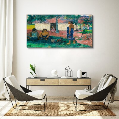 Tableau sur toile Détendez-vous dans un jardin tropical