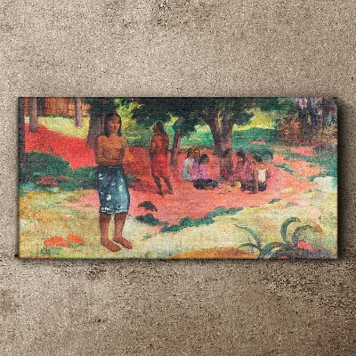 Tableau imprimé sur toile Une scène de la vie à Hawaï