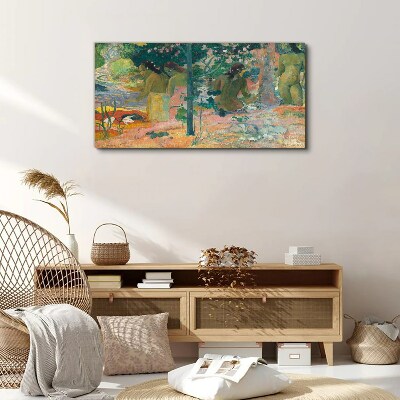 Tableau imprimé sur toile Femmes au bord de l'eau