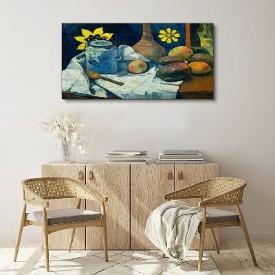 Tableau sur toile Nature morte avec une fleur