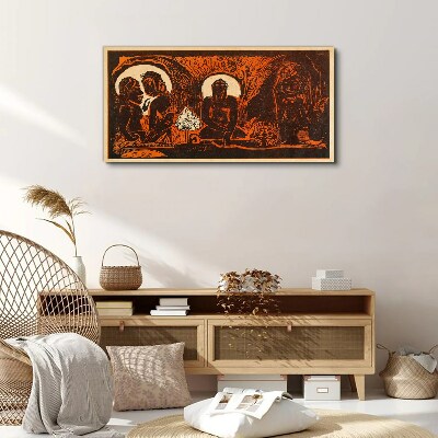 Tableau imprimé sur toile Rencontre au clair de lune