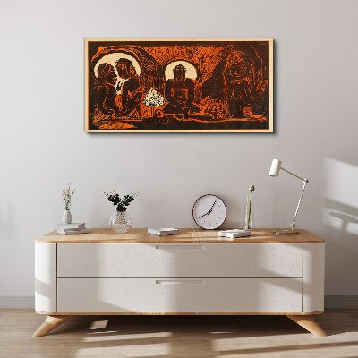 Tableau imprimé sur toile Rencontre au clair de lune