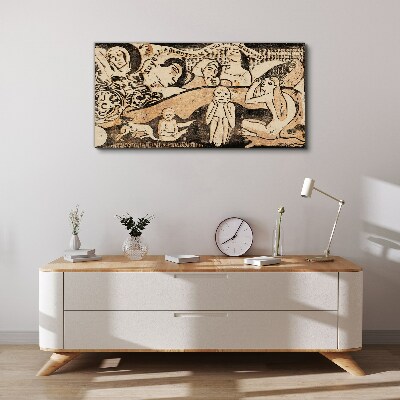 Tableau sur toile Réflexions sur l'existence humaine