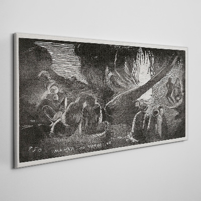 Tableau sur toile Perdu dans le noir