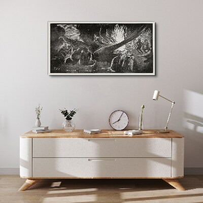 Tableau sur toile Perdu dans le noir