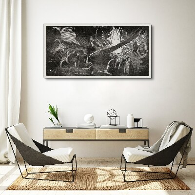 Tableau sur toile Perdu dans le noir