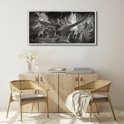 Tableau sur toile Perdu dans le noir