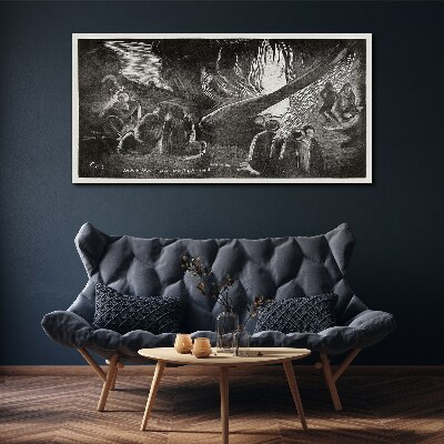 Tableau sur toile Perdu dans le noir
