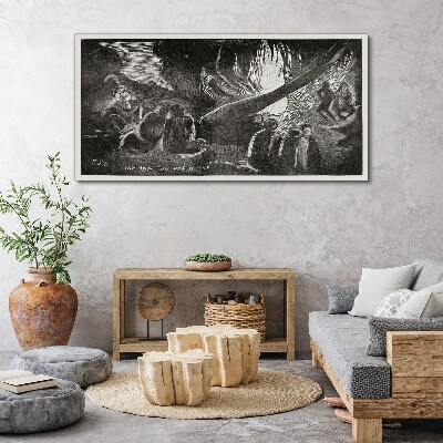 Tableau sur toile Perdu dans le noir