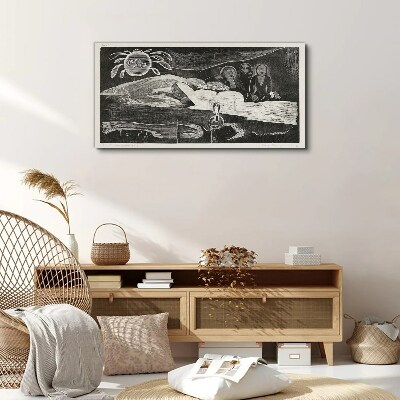 Tableau toile imprimée Te Po - Ralph Hotere