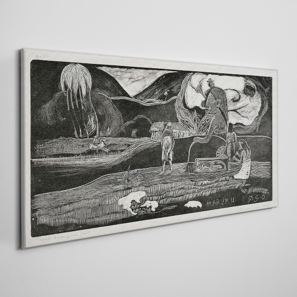 Tableau sur toile Paysage avec figure et nature