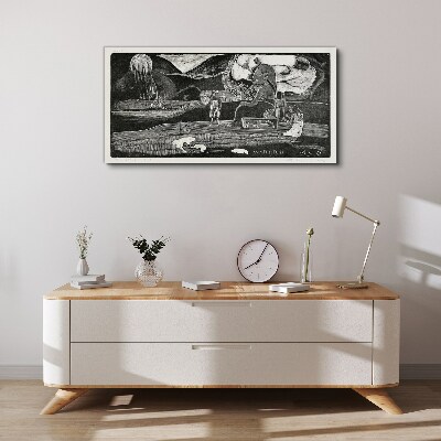 Tableau sur toile Paysage avec figure et nature