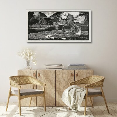 Tableau sur toile Paysage avec figure et nature
