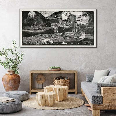 Tableau sur toile Paysage avec figure et nature
