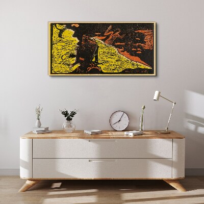 Tableau toile imprimée Vague verte d'émotions