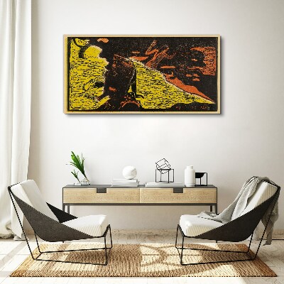 Tableau toile imprimée Vague verte d'émotions