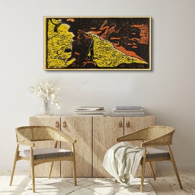 Tableau toile imprimée Vague verte d'émotions