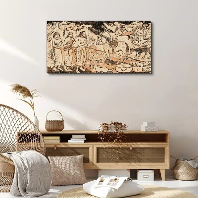 Tableau imprimé sur toile Une scène historique sur fond de nature