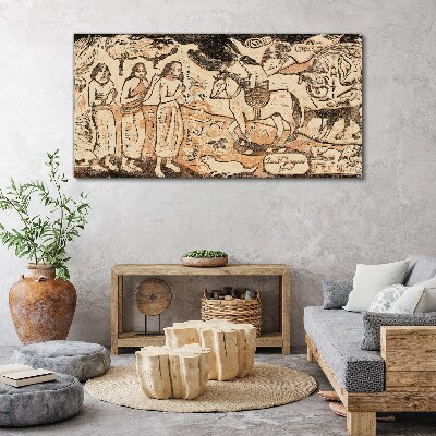 Tableau imprimé sur toile Une scène historique sur fond de nature