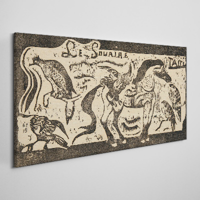 Tableau toile imprimée Animaux en mouvement