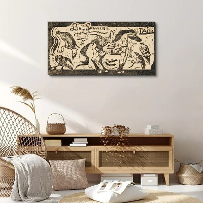 Tableau toile imprimée Animaux en mouvement
