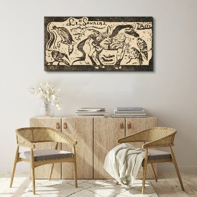 Tableau toile imprimée Animaux en mouvement