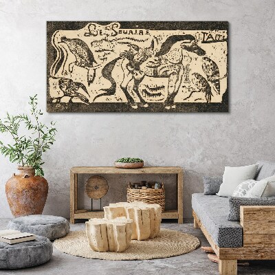 Tableau toile imprimée Animaux en mouvement