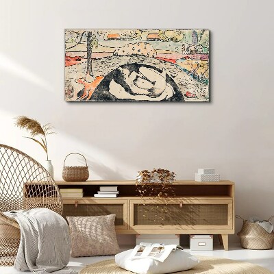 Tableau sur toile Une scène d'un paysage rural