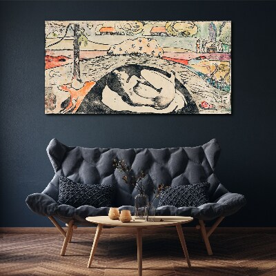 Tableau sur toile Une scène d'un paysage rural