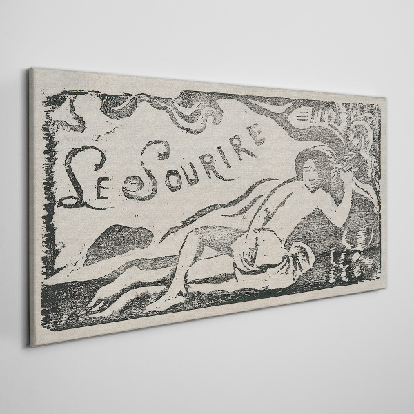 Tableau imprimé sur toile Sourire en mouvement