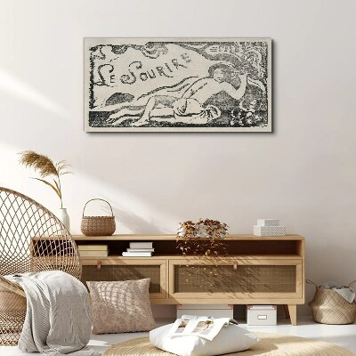 Tableau imprimé sur toile Sourire en mouvement