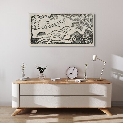 Tableau imprimé sur toile Sourire en mouvement