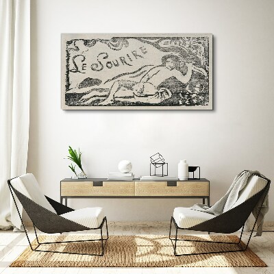 Tableau imprimé sur toile Sourire en mouvement
