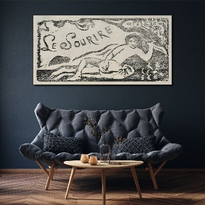 Tableau imprimé sur toile Sourire en mouvement