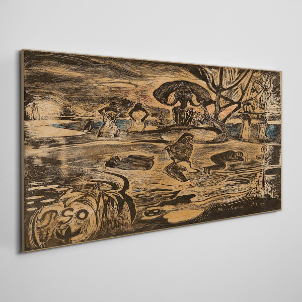 Tableau toile imprimée Un après-midi d'été au bord du lac