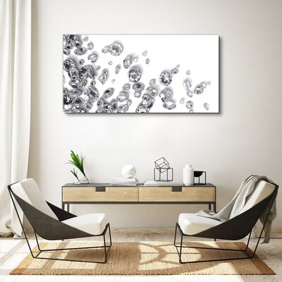 Tableau sur toile Pluie de cristaux scintillants